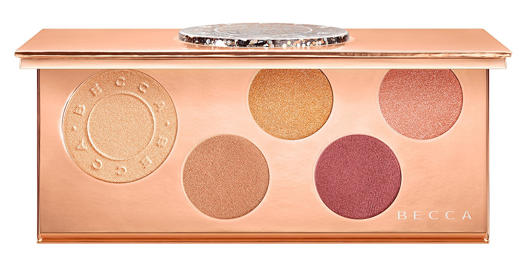 BECCA POP GOES THE GLOW CHAMPAGNE POP FACE EYE PALETTE FOR HOLIDAY 2019 - BECCA 2019 Christmas Holiday Collection