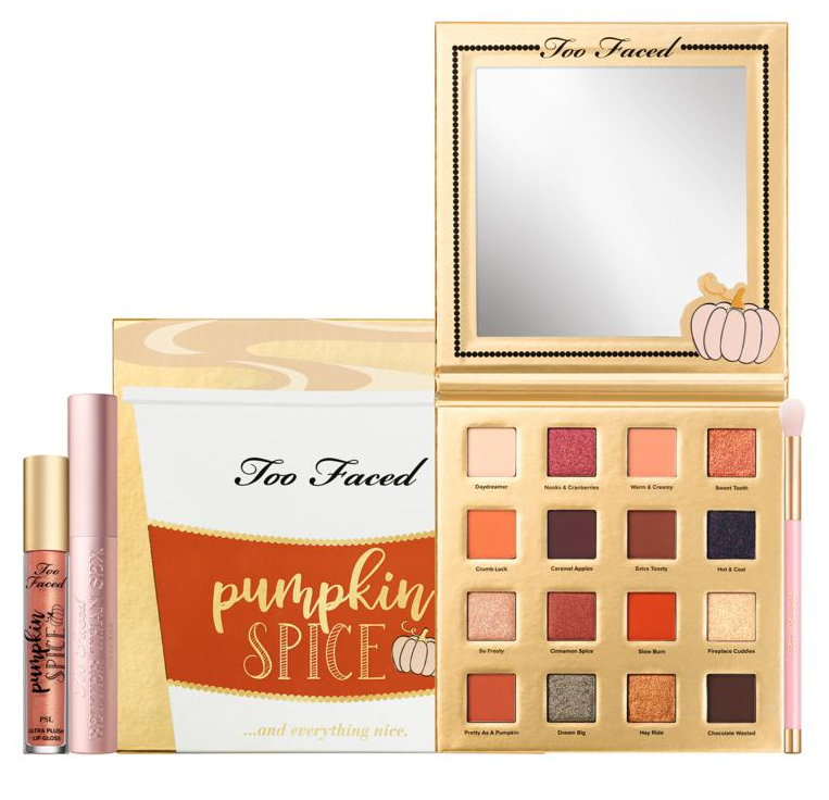 Too Faced Pumpkin Spice Everything Nice Makeup Set - TOO FACED 2019 Christmas Holiday Collection