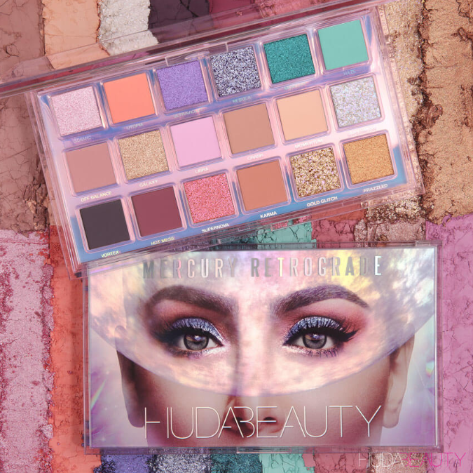 HUDA BEAUTY 2019 Christmas Holiday Collection Huda Beauty Mercury Retrograde Eyeshadow Palette For Holiday 2019 - HUDA BEAUTY 2019 Christmas Holiday Collection