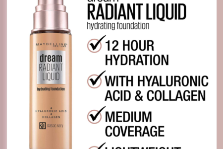 MAYBELLINE DREAM RADIANT LIQUID FOUNDATION OPENS PRE SALE 450x300 - MAYBELLINE DREAM RADIANT LIQUID FOUNDATION OPENS PRE-SALE