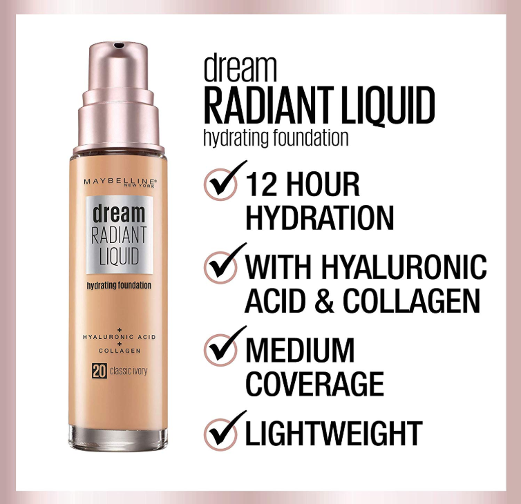 MAYBELLINE DREAM RADIANT LIQUID FOUNDATION OPENS PRE SALE - MAYBELLINE DREAM RADIANT LIQUID FOUNDATION OPENS PRE-SALE