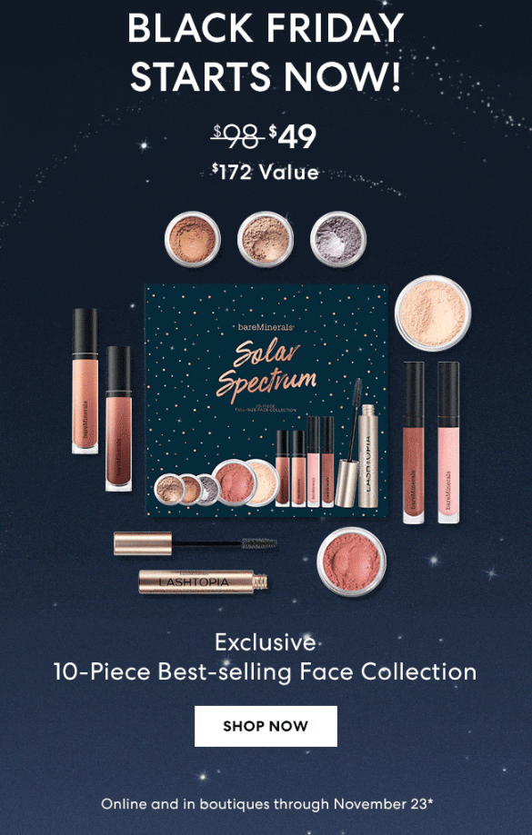 Bareminerals Black Friday 2021 Beauty Deals Sales Chic Moey