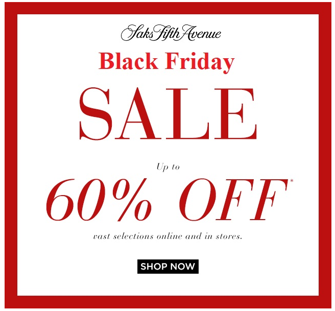 saks fifth avenue black friday