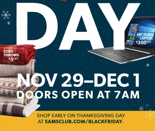 Sam's Club Early Black Friday 2018