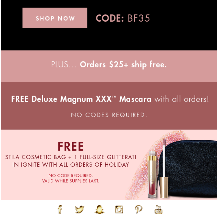 Stila Cosmetics Black Friday 2020 Beauty Deals & Sales Chic moeY