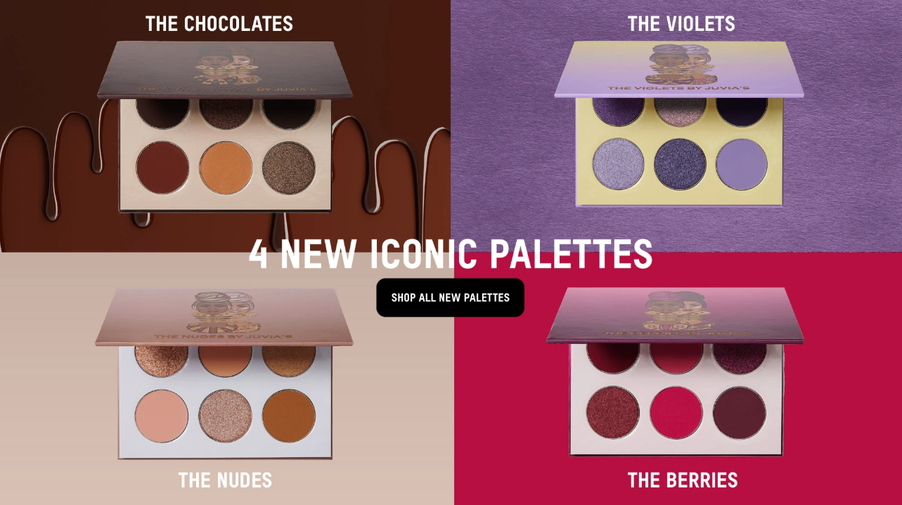 JUVIAS PLACE ICONIC NEW COLLECTION OF 4 DISTINCT ON THE GO PALETTES 10 - JUVIA'S PLACE ICONIC NEW COLLECTION OF 4 DISTINCT ON-THE-GO PALETTES