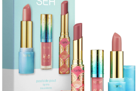 TARTE SEA POOLSIDE POUT LIP TRIO WORTH 48 450x300 - TARTE SEA POOLSIDE POUT LIP TRIO WORTH $ 48