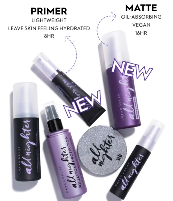 URBAN DECAY ALL NIGHTER FACE PRIMER & ULTRA MATTE SETTING SPRAY Chic moeY