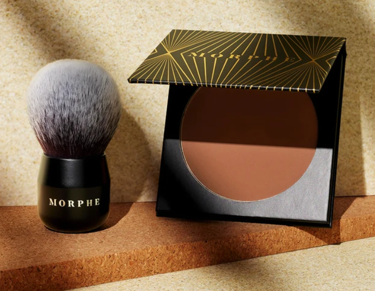 MORPHE GLAMABRONZE FACE BODY BRONZER 18S SUNSET BEATS ARTISTRY PALETTE 15 - MORPHE GLAMABRONZE FACE & BODY BRONZER + 18S SUNSET BEATS ARTISTRY PALETTE