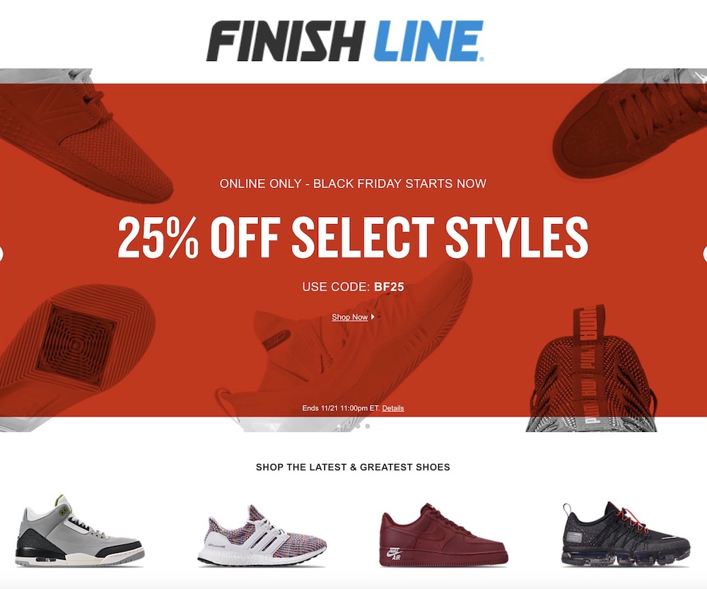 Finish Line Black Friday 2020 Deals & Sales | Chic moeY