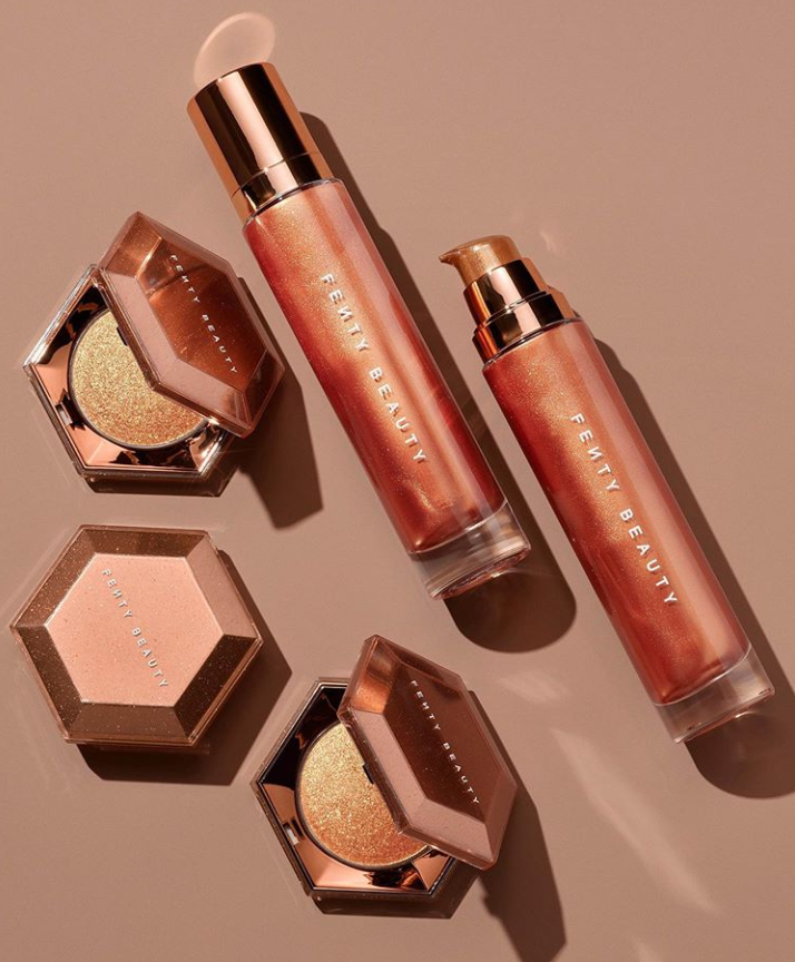 FENTY BEAUTY COGNAC CANDY DIAMOND BOMB BODY LAVA BODY LUMINIZER 3 - FENTY BEAUTY COGNAC CANDY DIAMOND BOMB & BODY LAVA BODY LUMINIZER