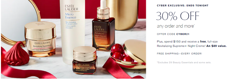 1 22 - Estée Lauder Cyber Monday 2022