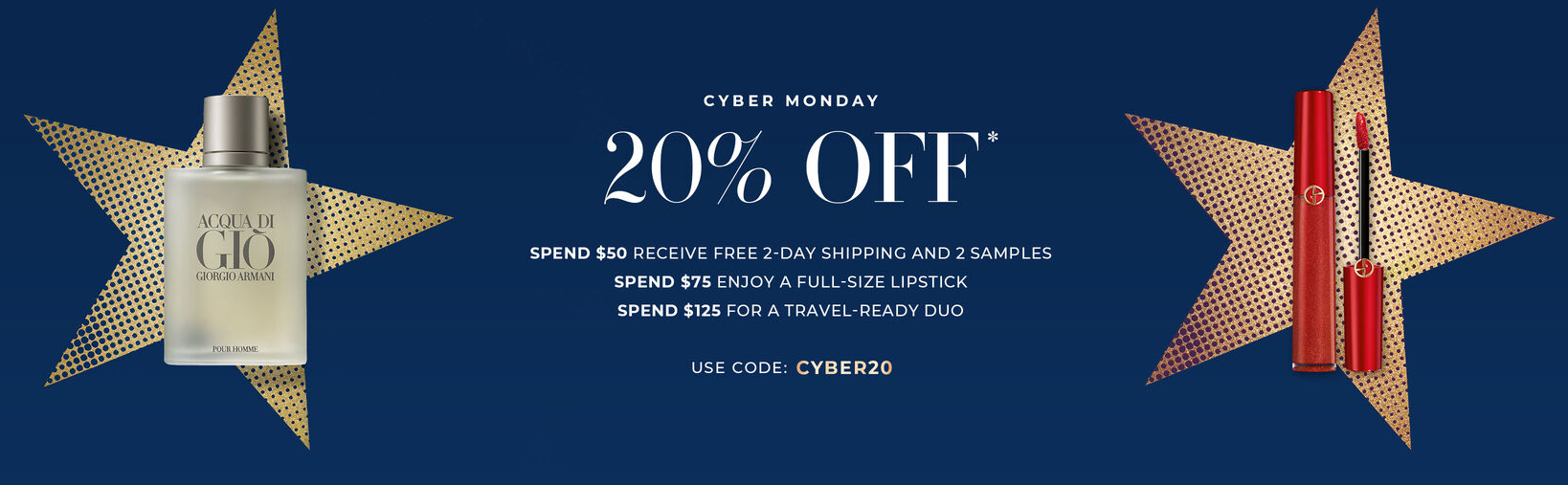 Giorgio Armani Beauty Cyber Monday 2020 