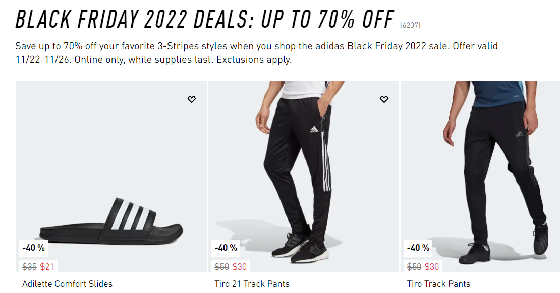 1 109 - Adidas Black Friday 2022