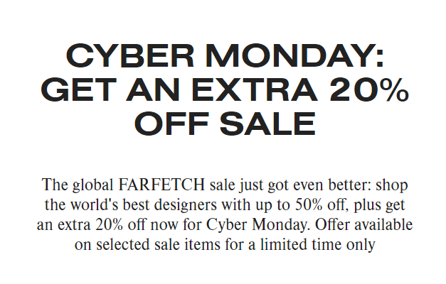 1 23 - Farfetch Cyber Monday 2022