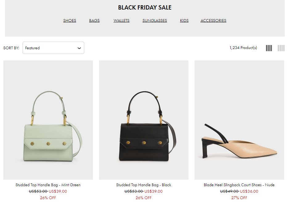 CHARLES & KEITH Black Friday 2022 Beauty Deals & Sales | Chic moeY