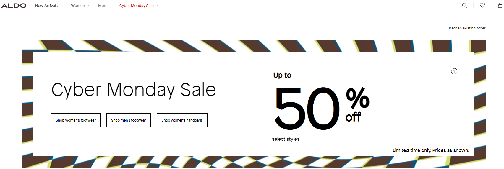 Aldo sales cyber monday