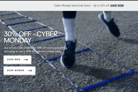 cyber monday adidas code