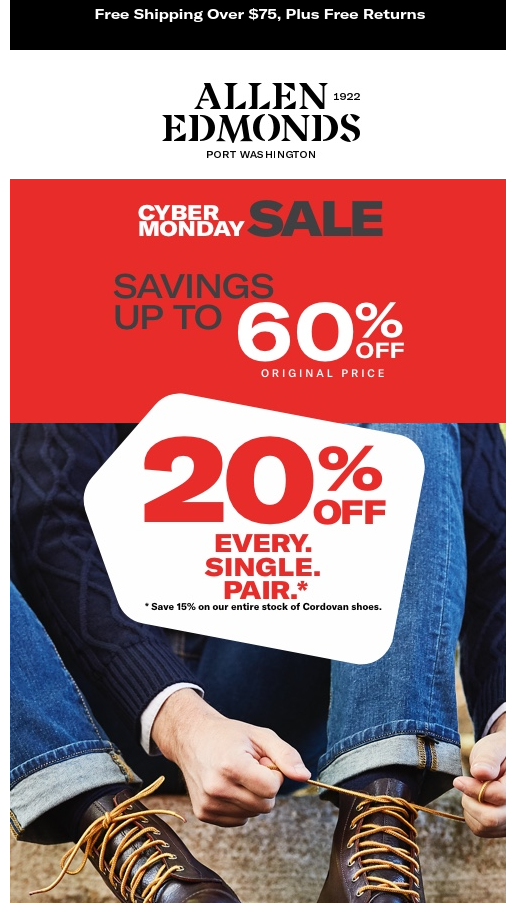 allen edmonds cyber monday