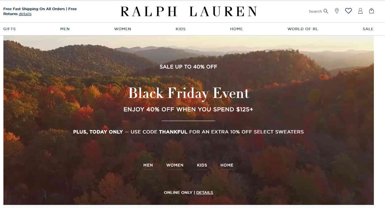 black friday ralph lauren online