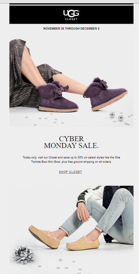 ugg boots cyber monday