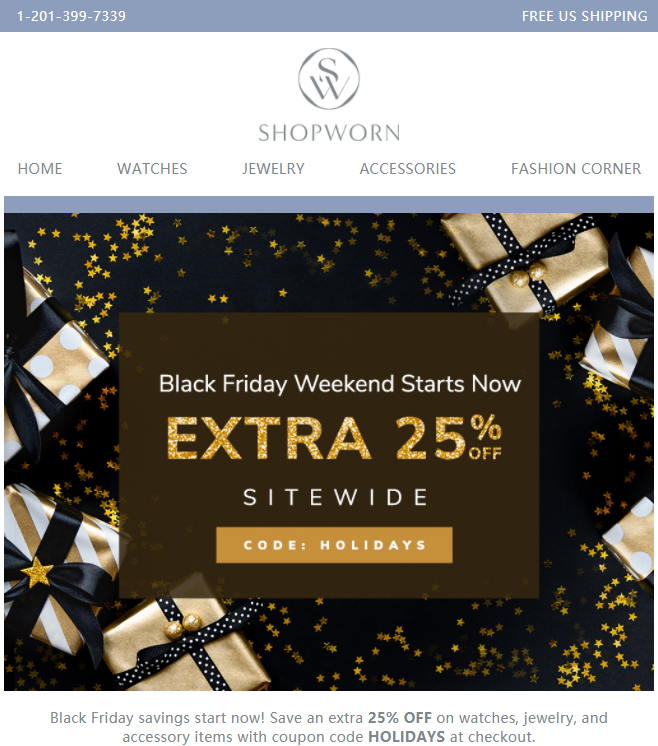 Black Friday Starts NOW Extra 25 off Sitewide - ShopWorn Black Friday 2022
