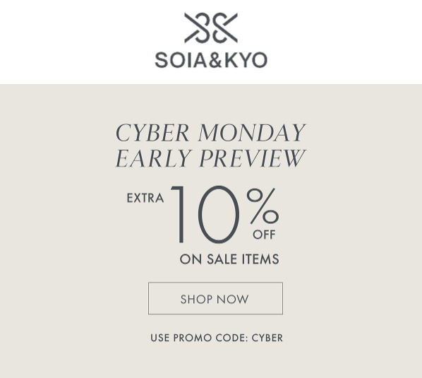 Soia & Kyo Cyber Monday 2022 Beauty Deals & Sales | Chic moeY