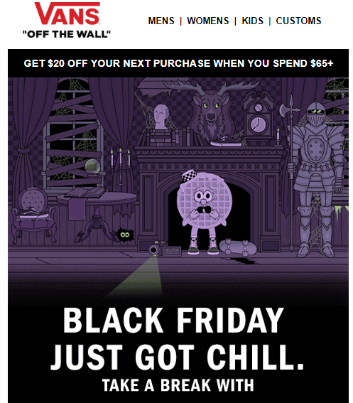 vans off the wall black friday