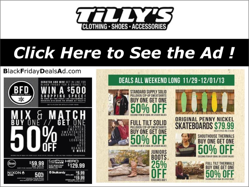 Tilly’s Black Friday Deals - Tillys Black Friday 2022