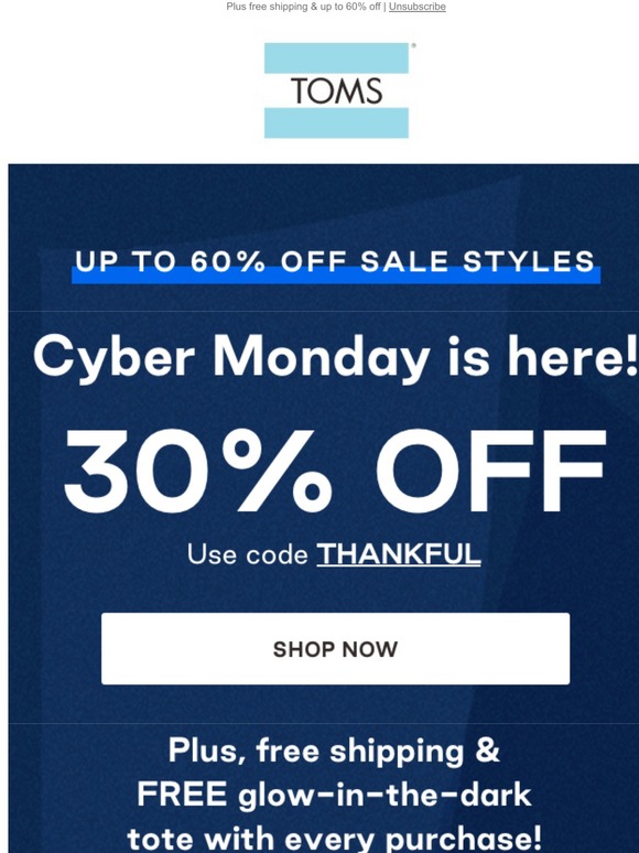 TOMS US Cyber Monday 2020 Beauty Deals 