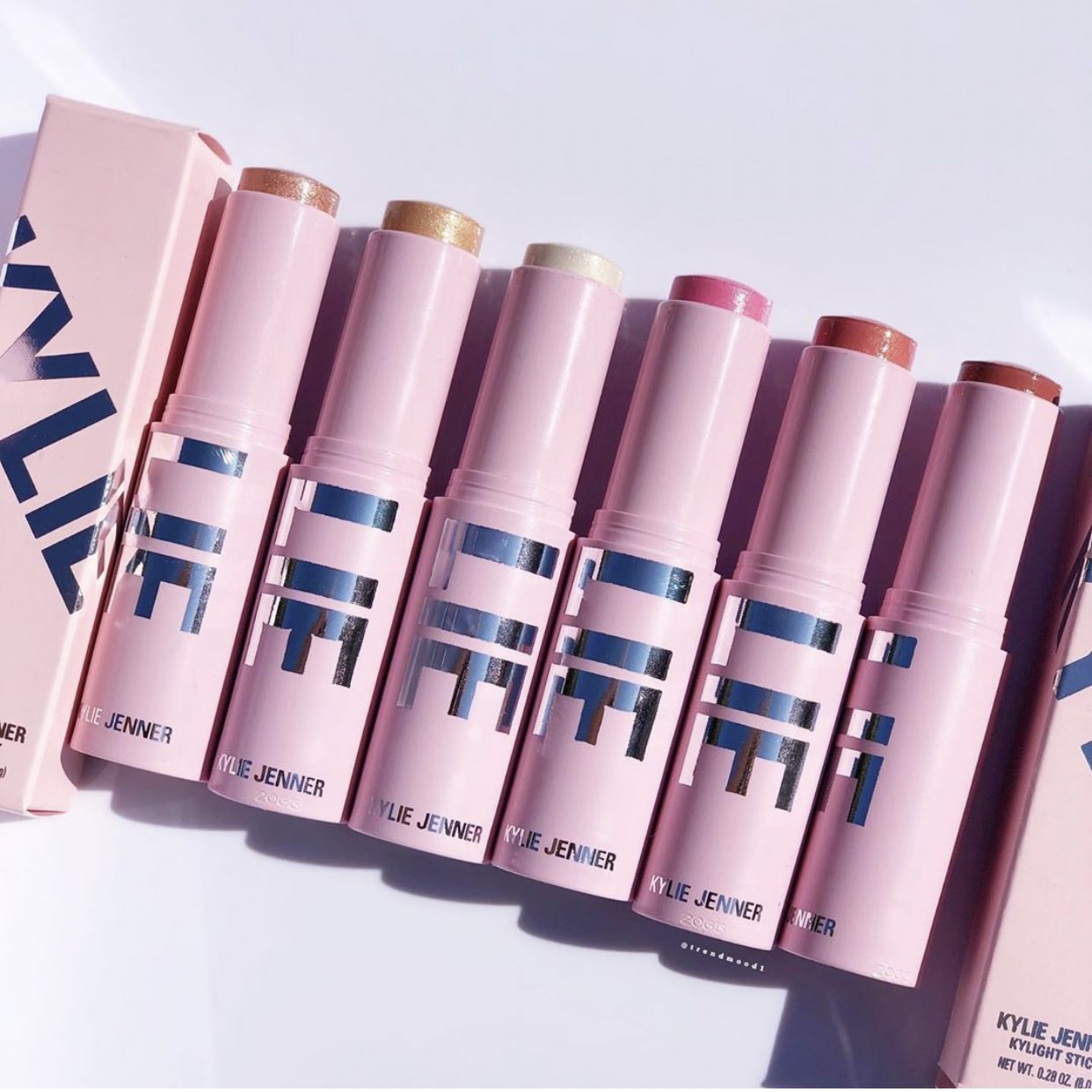 Kylie Cosmetics's Blush and Kylighter sticks 2020 Review and Swatches