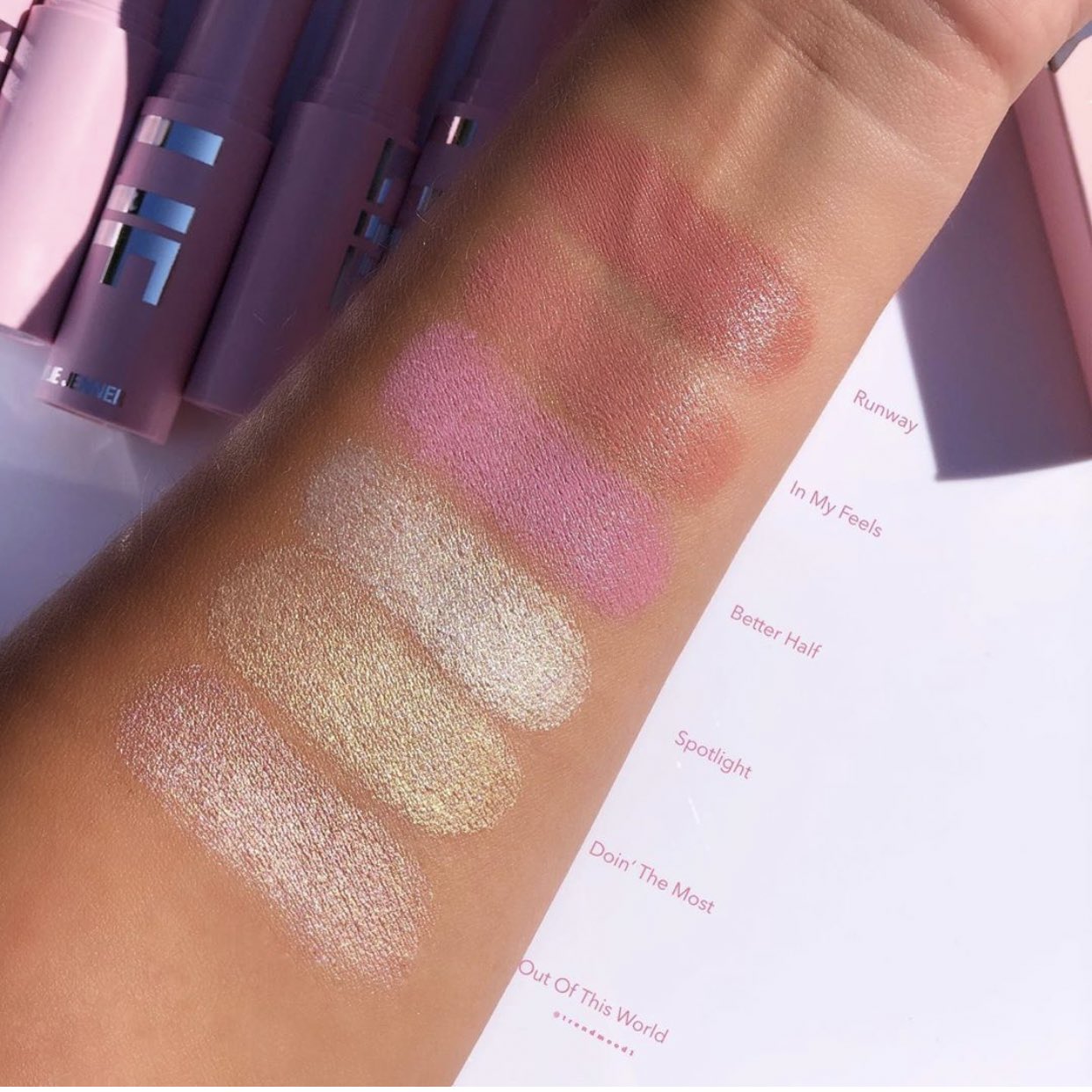 2 17 - Kylie Cosmetics's Blush and Kylighter sticks 2020