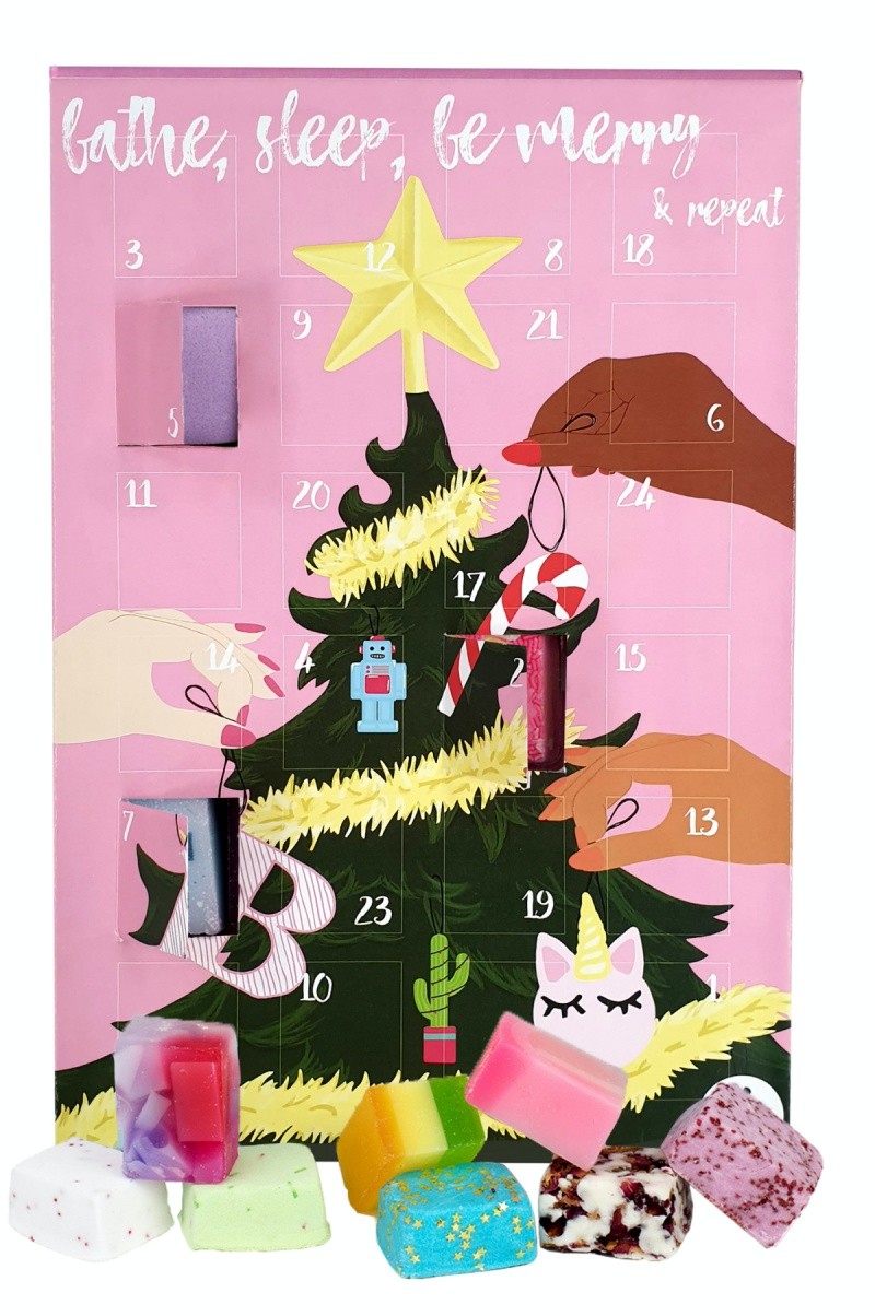 Bomb Cosmetics Bathe Sleep Be Merry Repeat Advent Calendar 2020 - Bomb Cosmetics Advent Calendars 2020