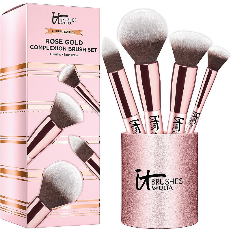 IT Cosmetics Brushes For Ulta Rose Gold Complexion Brush Set Review