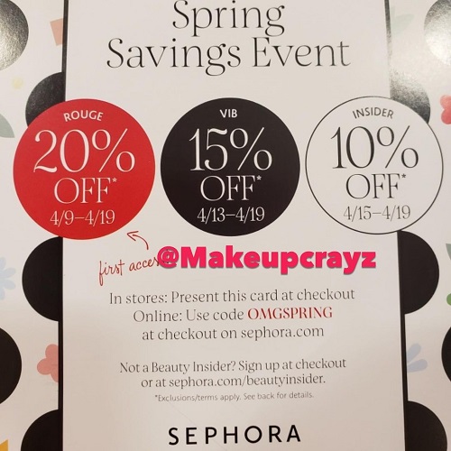 Sephora Spring Savings Event 2021 - Sephora Sales Calendar 2022