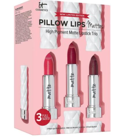 0LTLG9PORAAJILKG8DLH - IT Cosmetics Pillow Lips Matte Lipstick Trio Set