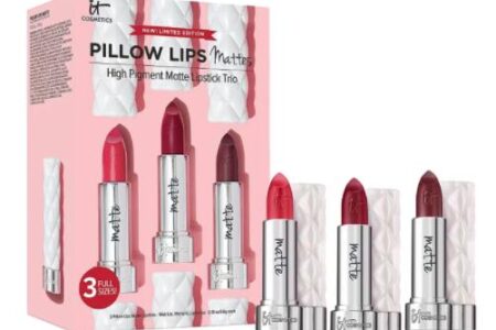 1USXA8PFNXRCZJQ7HLZ9L 450x300 - IT Cosmetics Pillow Lips Matte Lipstick Trio Set