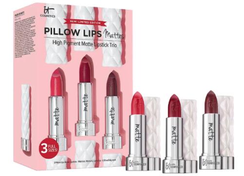 1USXA8PFNXRCZJQ7HLZ9L - IT Cosmetics Pillow Lips Matte Lipstick Trio Set