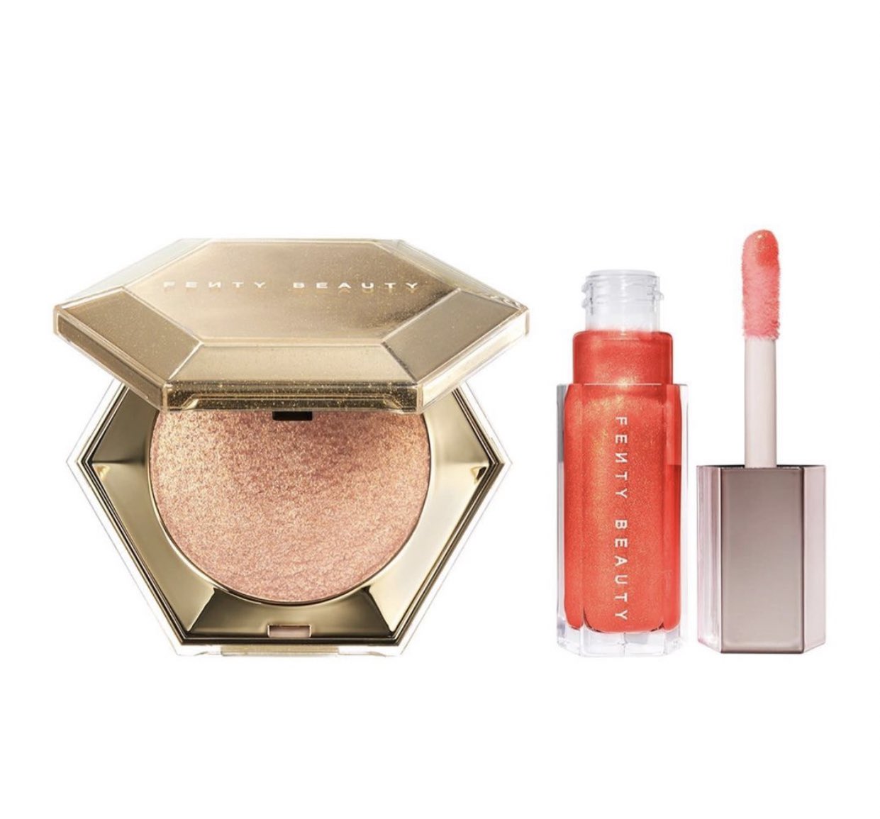 3 - Fenty Beauty New Year Glow Lip And Luminizer Set