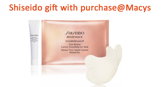 Shiseido gift with purchase 2021 schedule Chic moeY