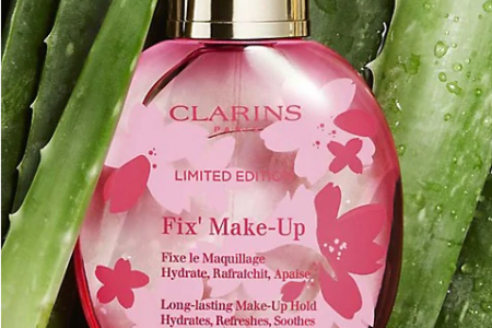 11 450x300 - Clarins Cherry Blossom Fix Make-Up Setting Spray