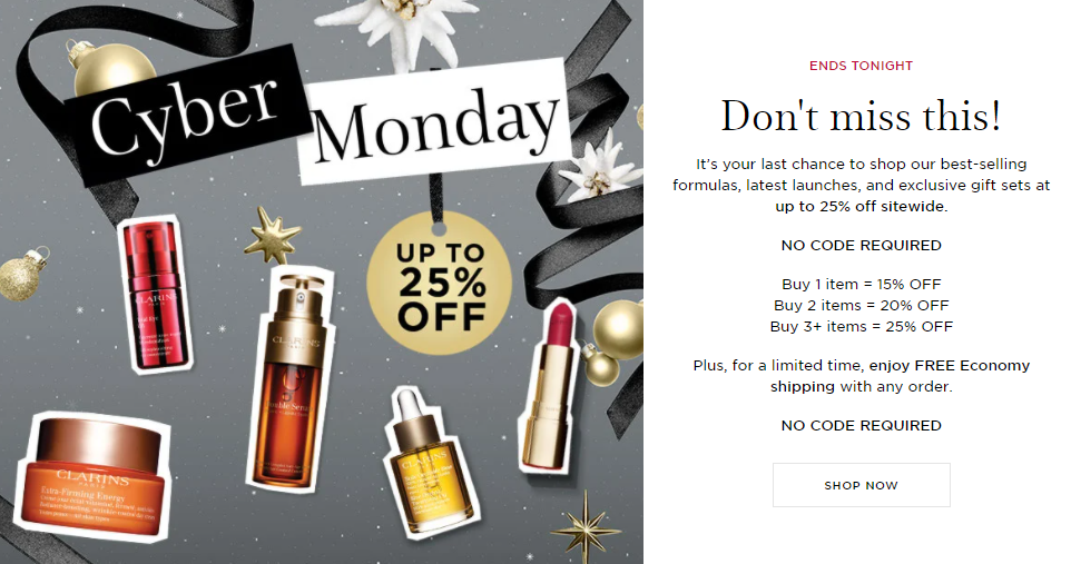 1 47 - Clarins Cyber Monday 2022