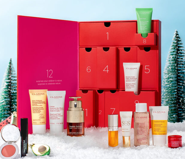 1 38 - Clarins Women’s 12 Day Beauty Advent Calendar 2022