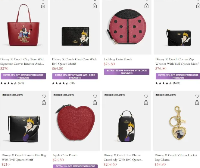 2 34 - Disney x Coach Outlet Villains Collection 2022