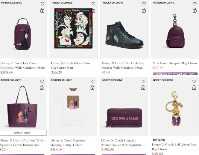 4 5 - Disney x Coach Outlet Villains Collection 2022