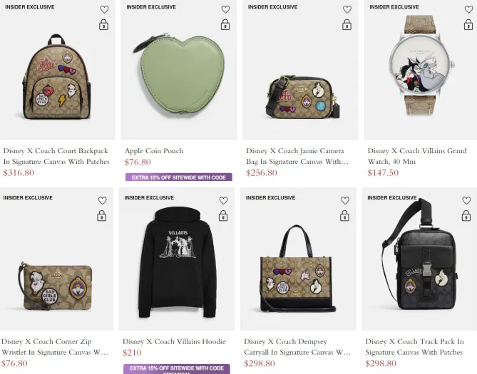 5 2 - Disney x Coach Outlet Villains Collection 2022