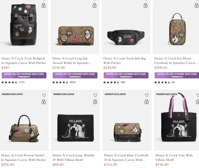 6 - Disney x Coach Outlet Villains Collection 2022
