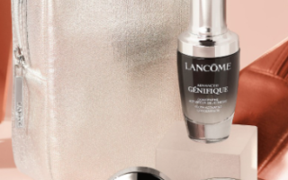 3 13 320x200 - Lancôme Glowing in Genifique Face Serum & Eye Cream Duo