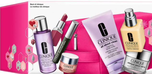 4 5 - Clinique Best of Clinique Skincare and Makeup Gift Set 2022