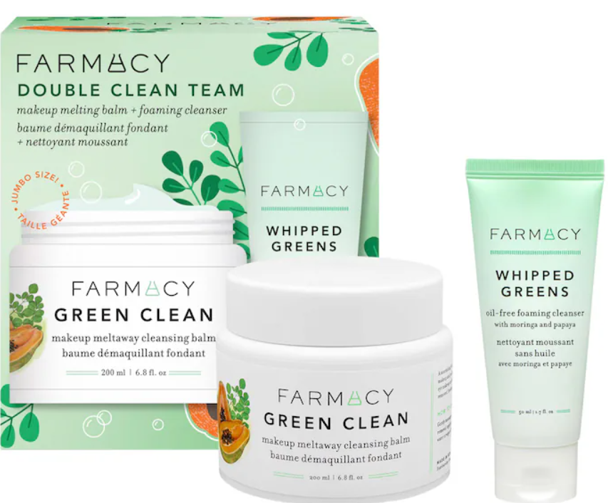 2 14 - Farmacy Double Clean Team Makeup Melting Balm + Foaming Cleanser